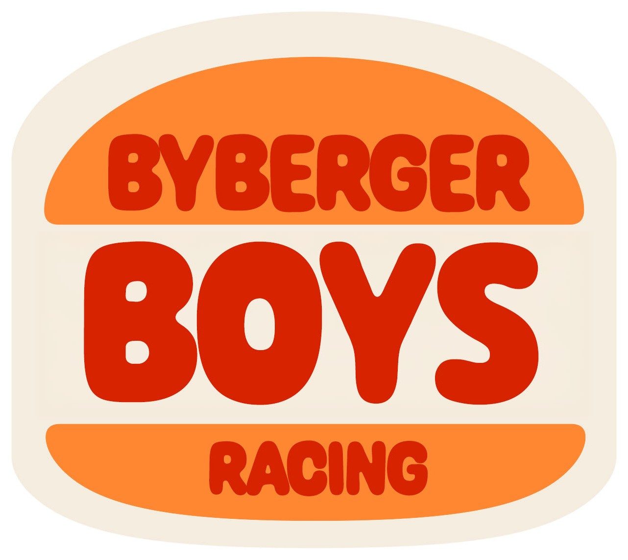 Version two, with the wordmark tightened into the bun shape