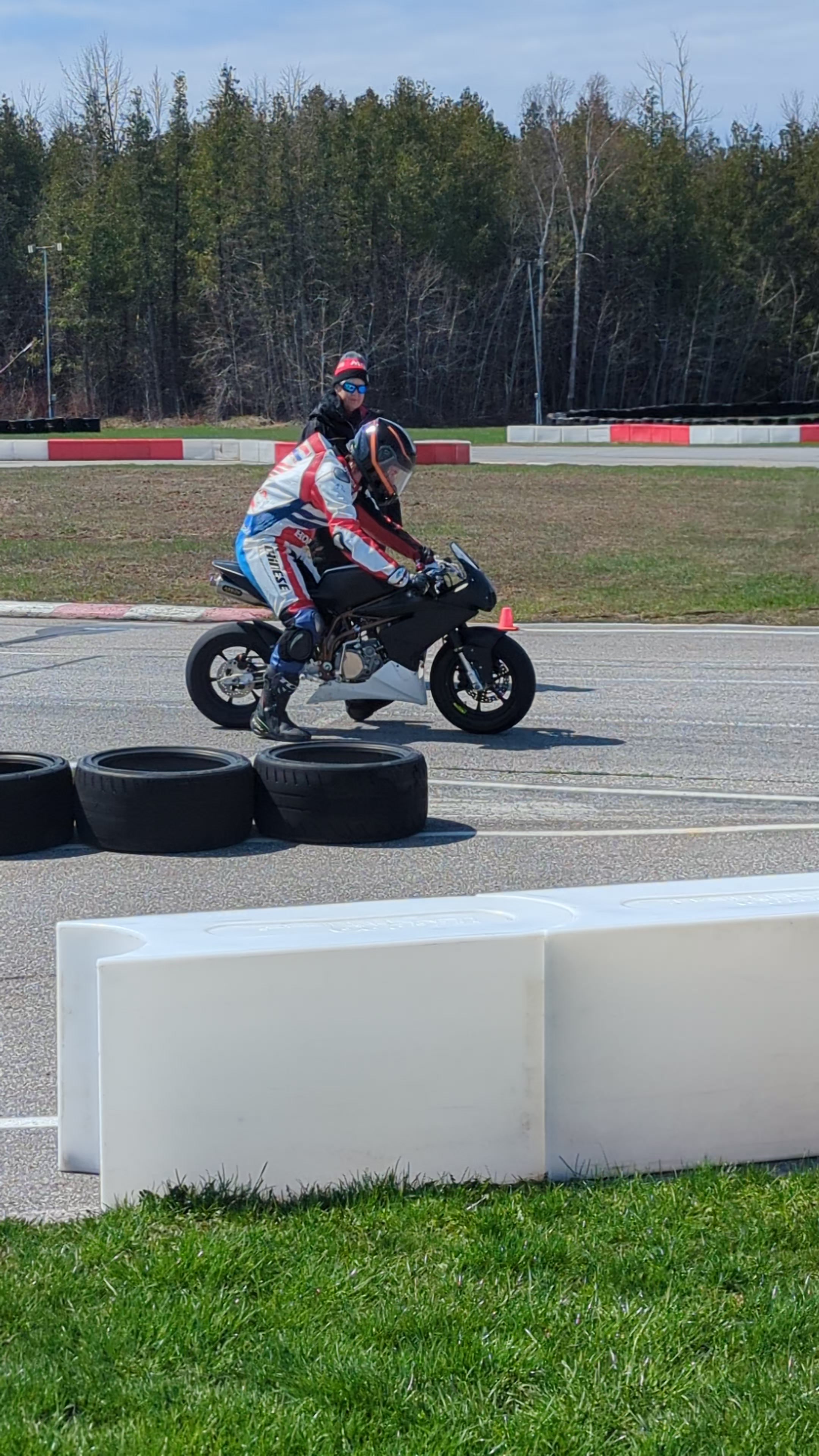 Holding a steady pace through the Brechin infield